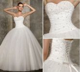 Vestidos de noiva Organza frisado ID 2684145